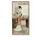 Traditional Chinese Lady Portrait Decorative Painting, Classical Style Wall Art for Home Decoration