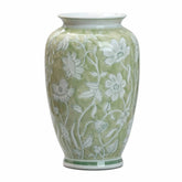 Chinese Blue and White Porcelain Floral Vase Home Decor Accent Ornament